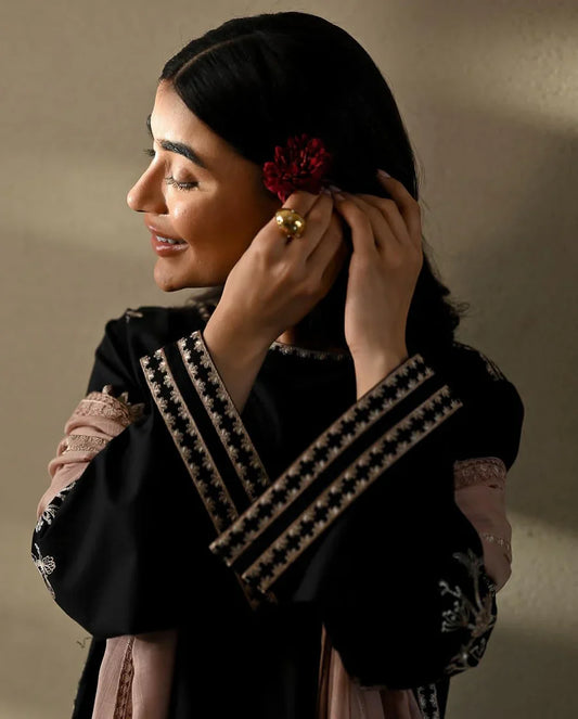 Zaib Luxury Co-ord 2-Piece Set β Farshi Shalwar - Stitch Outfit