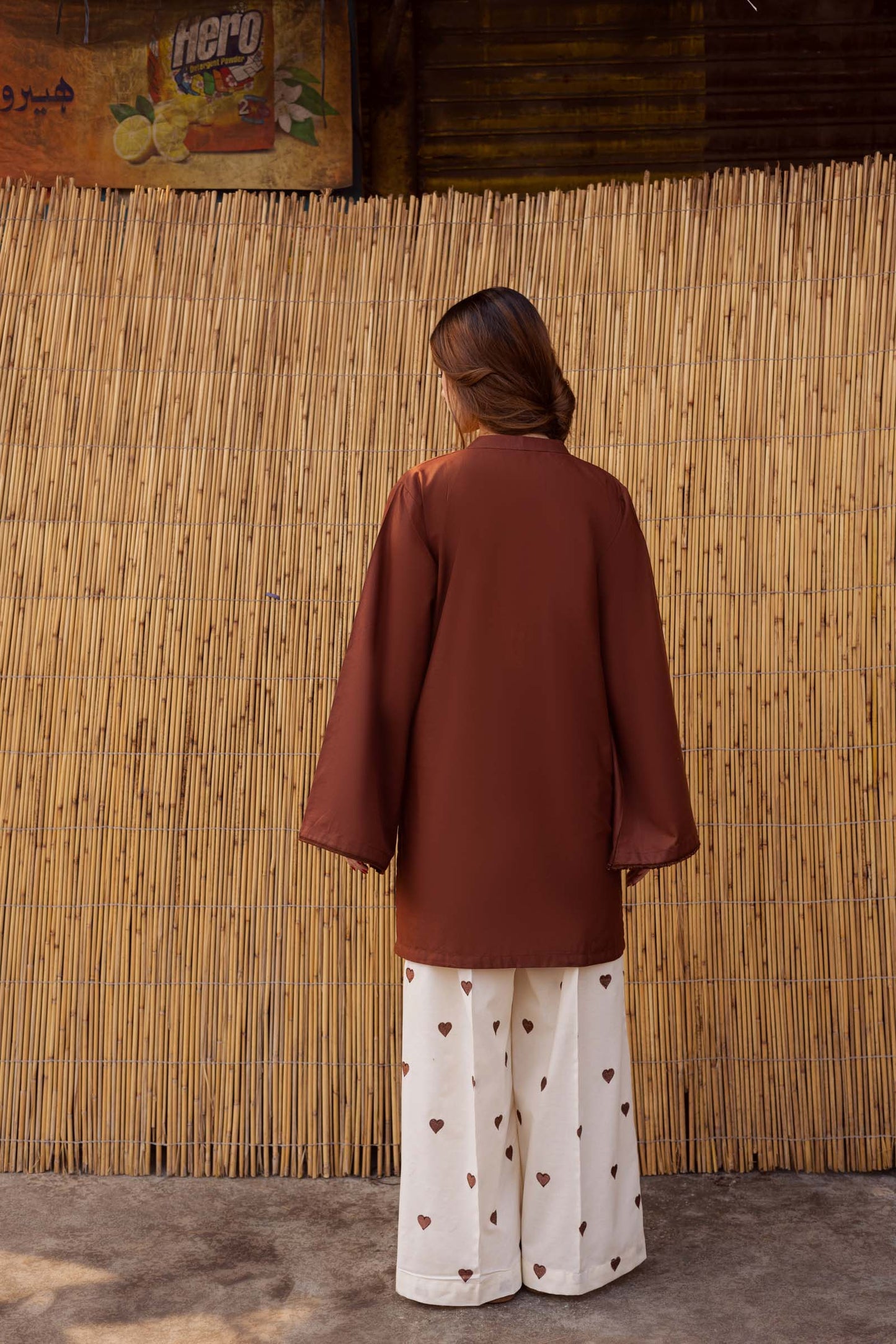 Shirt with Embroidered Trouser - Stitch Outfit