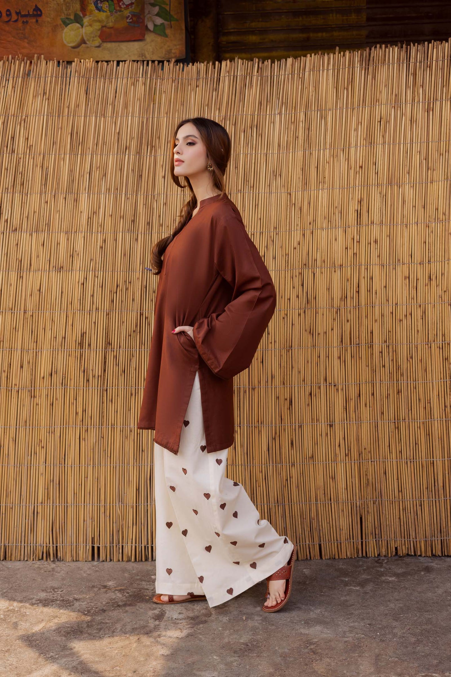 Shirt with Embroidered Trouser - Stitch Outfit