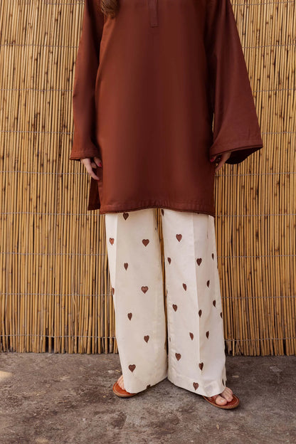 Shirt with Embroidered Trouser - Stitch Outfit