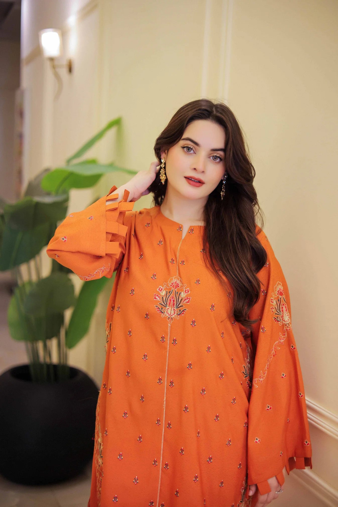 Embroidered Olaaa 2pc Farshi - Stitch Outfit
