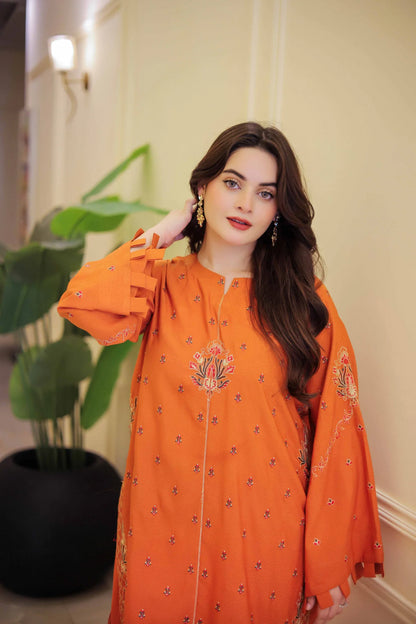 Embroidered Olaaa 2pc Farshi - Stitch Outfit
