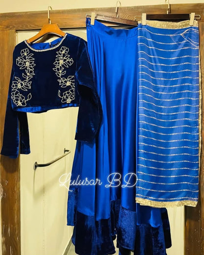 Silk Festive Gharara Set - Stitch Outfit