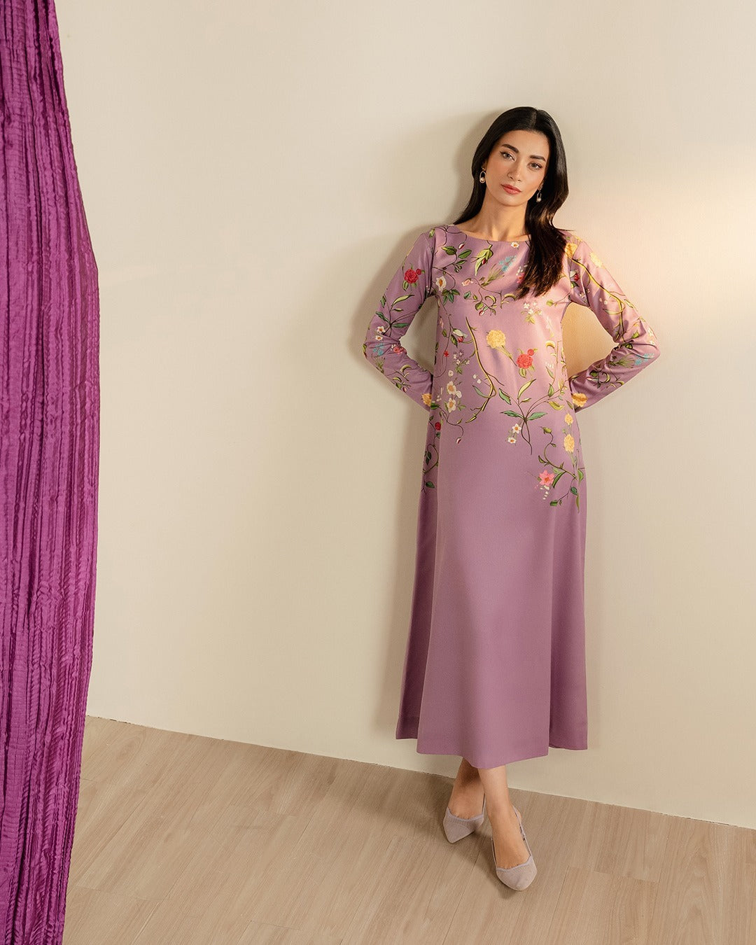 Silk Digital Print 3-Piece Suit - Stitch Outfit