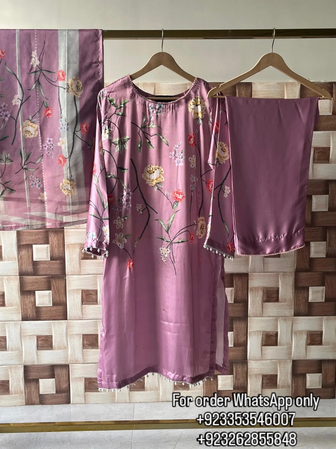Silk Digital Print 3-Piece Suit - Stitch Outfit