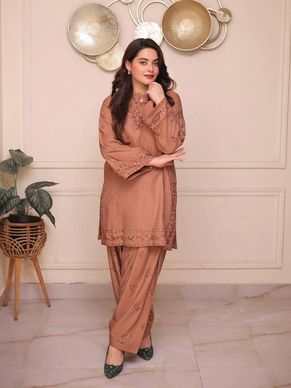 Fefa Brown 2-Piece Suit - Stitch Outfit