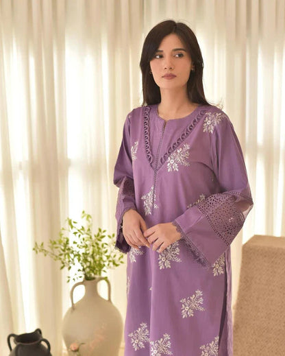 Horiya Lawn Co-ord Set 3 Piece - Stitch Outfit