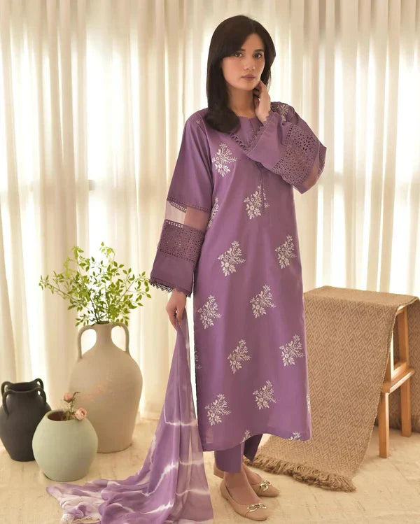 Horiya Lawn Co-ord Set 3 Piece - Stitch Outfit