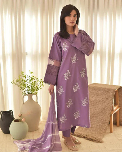 Horiya Lawn Co-ord Set 3 Piece - Stitch Outfit
