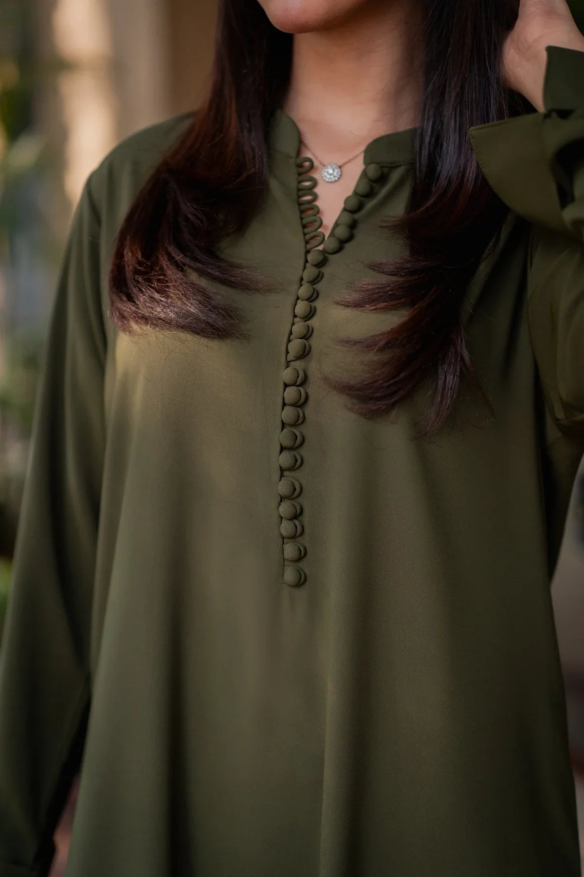 Olive Green 2-Piece Set - Stitch Outfit