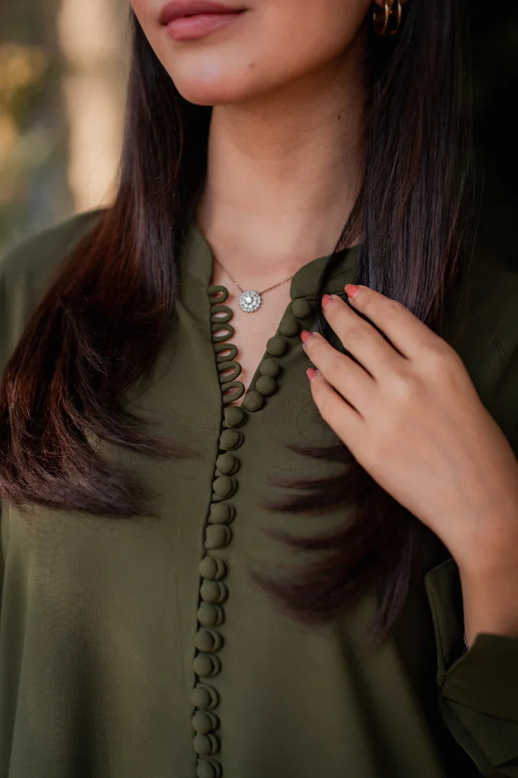 Olive Green 2-Piece Set - Stitch Outfit