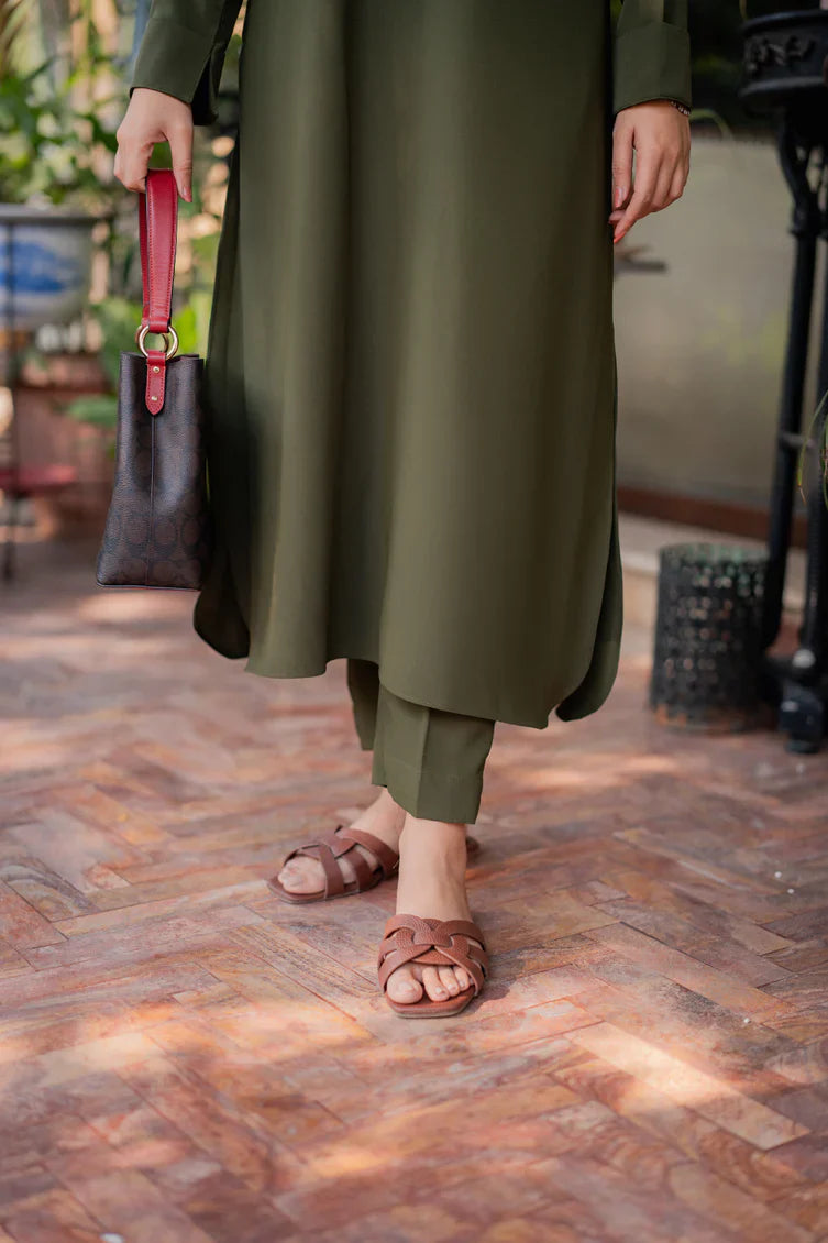 Olive Green 2-Piece Set - Stitch Outfit