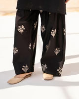 BLACK SAJAL SET ( FARSHI SHALWAR )