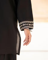 BLACK SAJAL SET ( FARSHI SHALWAR )