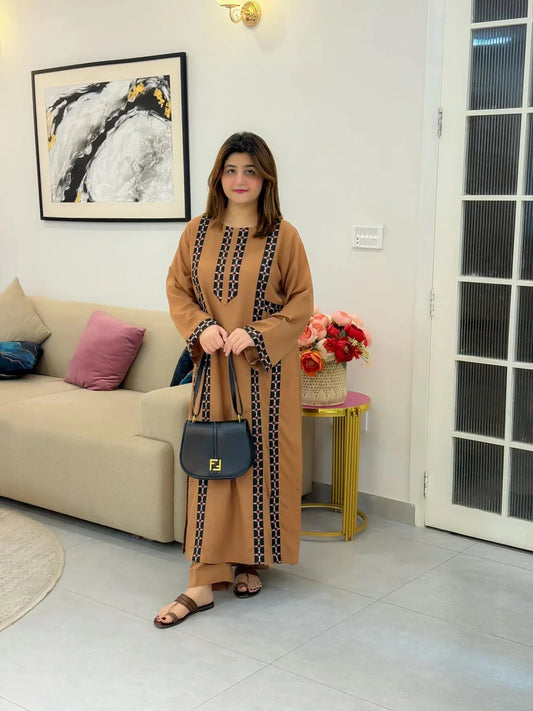 ZAINAB  LAWN 2PC ( AIRLINE STYLE )