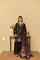SIMRAN LAWN 3PC ( FARSHI SHALWAR )