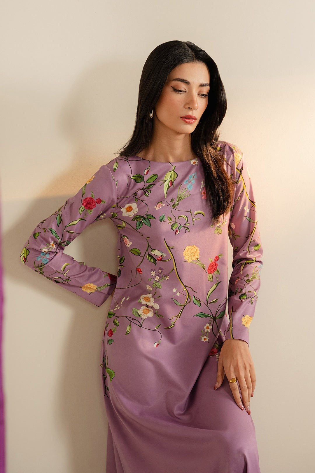 Silk Digital Print 3-Piece Suit - Stitch Outfit