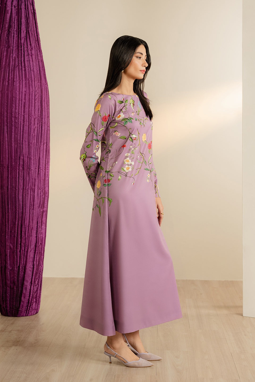 Silk Digital Print 3-Piece Suit - Stitch Outfit