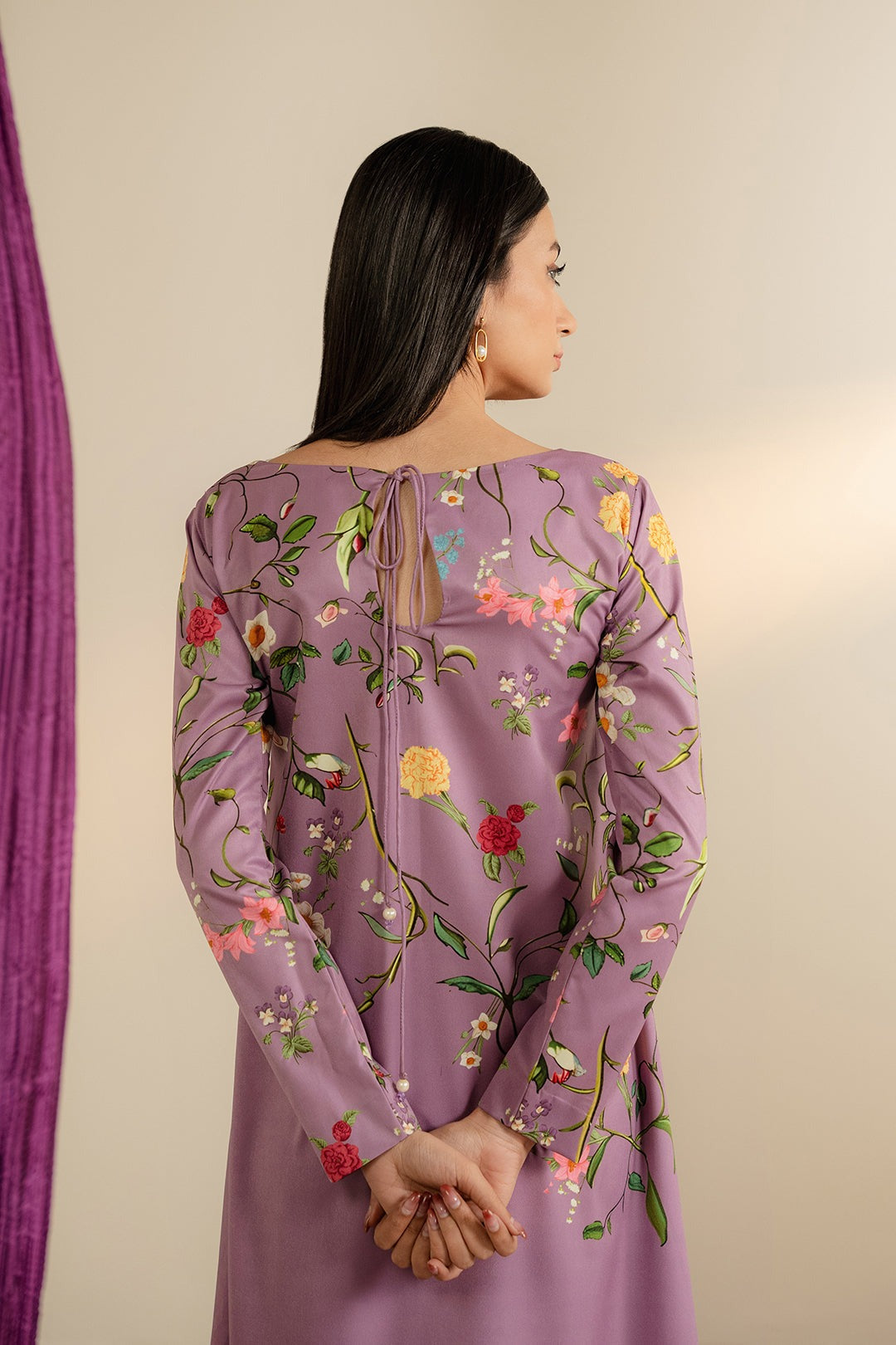 Silk Digital Print 3-Piece Suit - Stitch Outfit