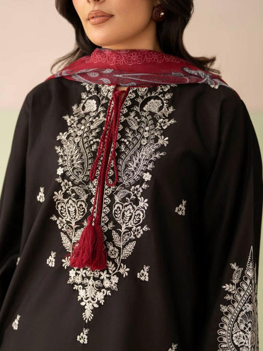 PEARL LAWN 3PC WITH FARSHI SHALWAR