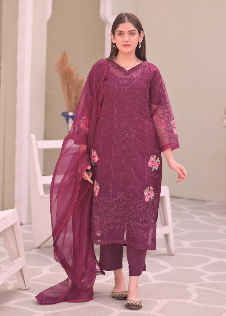 Organza Embroidered Suit - Stitch Outfit