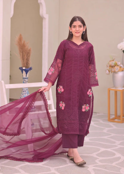 Organza Embroidered Suit - Stitch Outfit