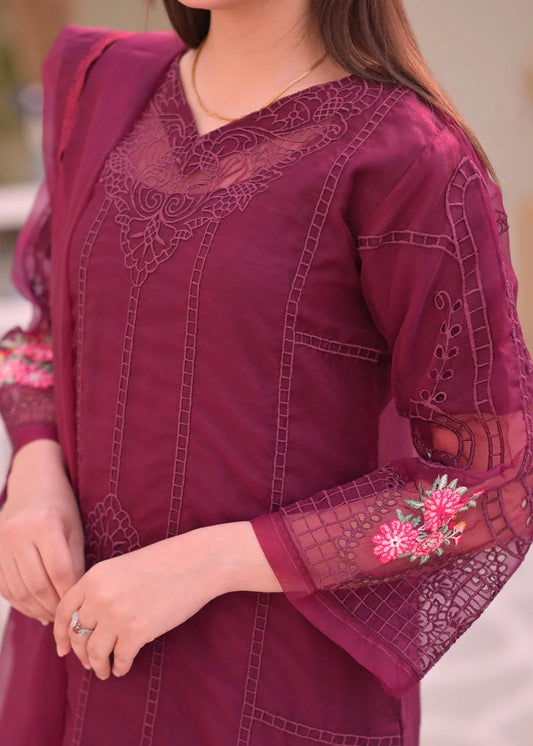 Organza Embroidered Suit - Stitch Outfit