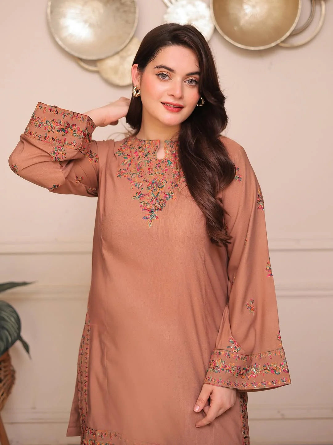 Fefa Brown 2-Piece Suit - Stitch Outfit