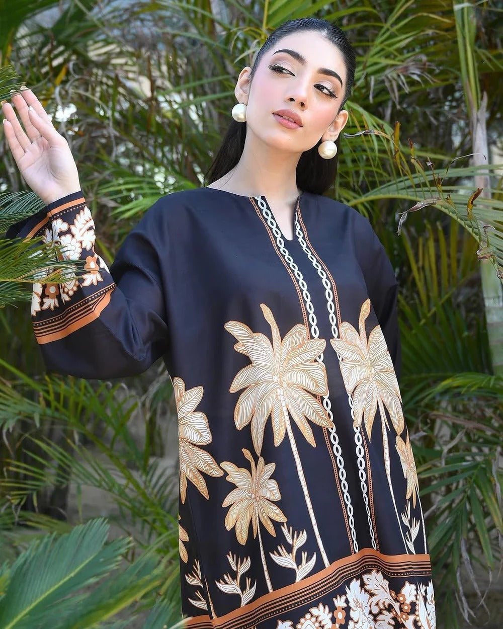 Palm Digital Print Cord Set - Stitch Outfit