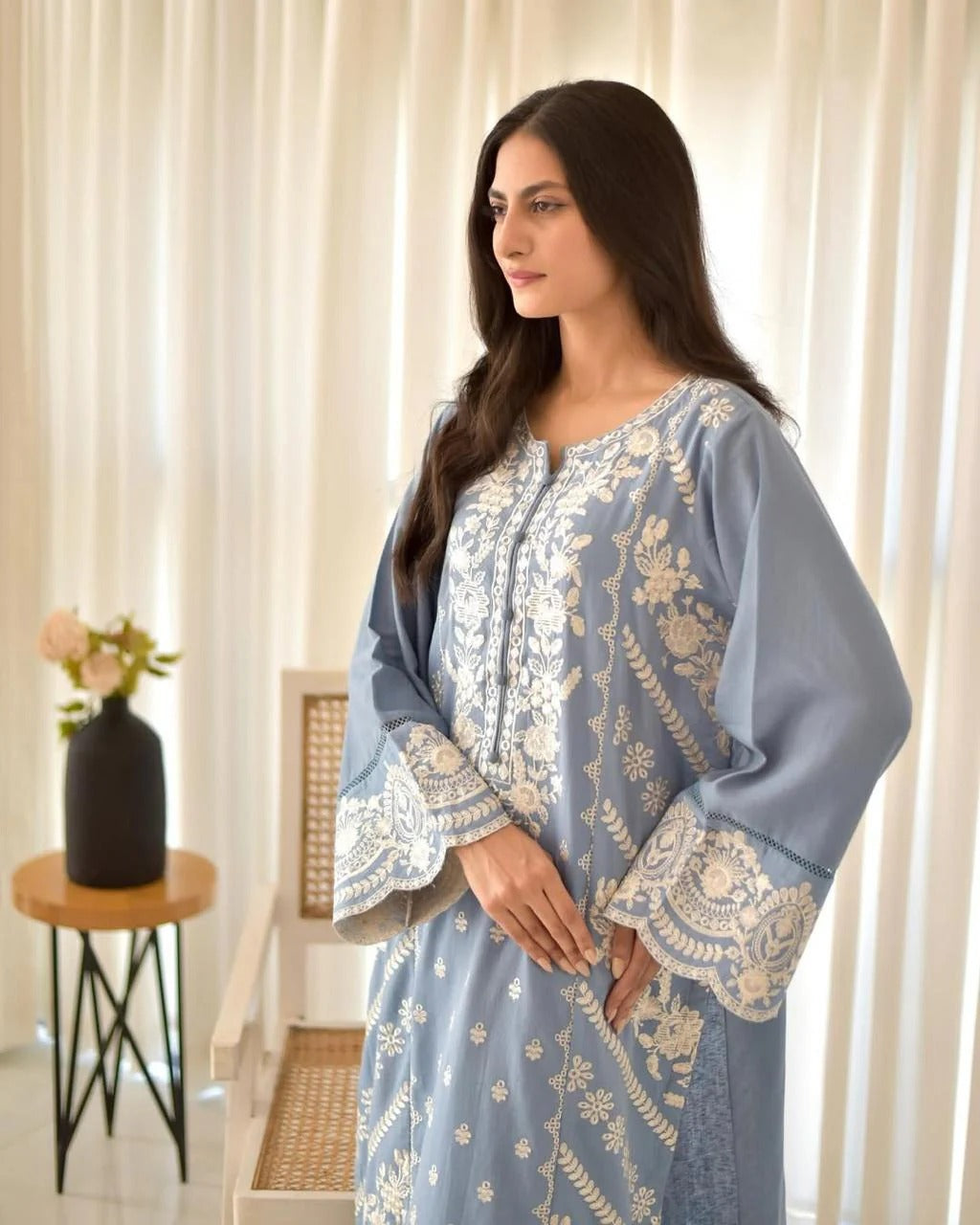 Sanober Embroidered 3-Piece Suit - Stitch Outfit