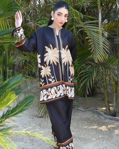 Palm Digital Print Cord Set - Stitch Outfit