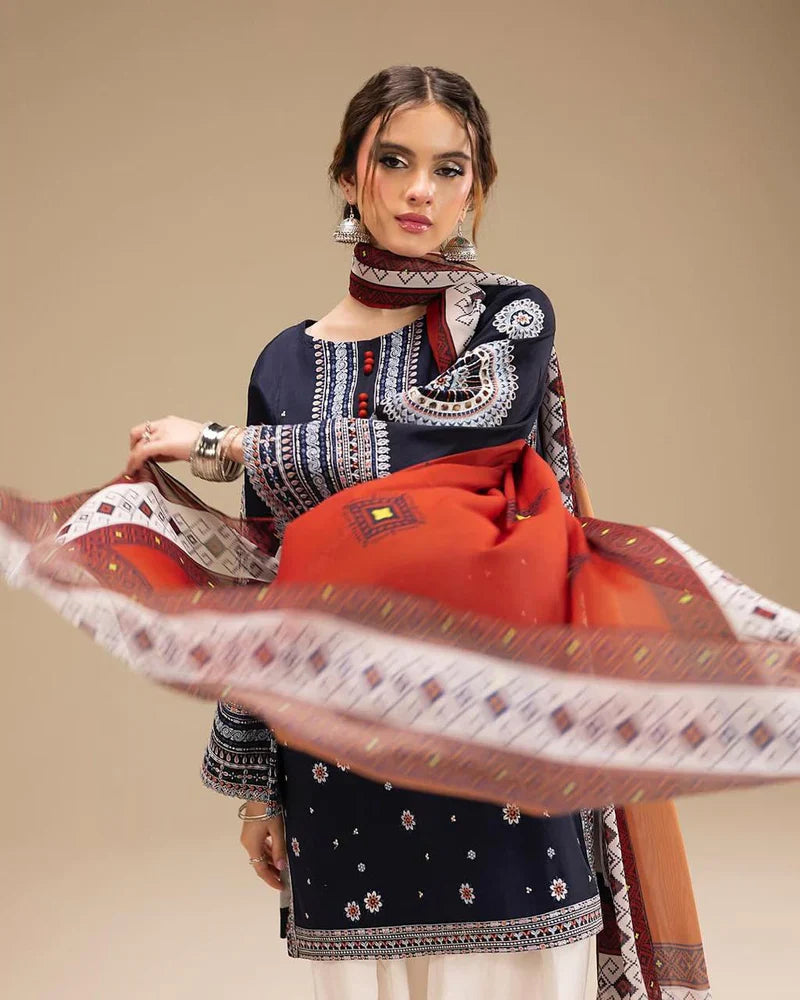 Rangraiz Embroidered 3-Piece Suit - Stitch Outfit