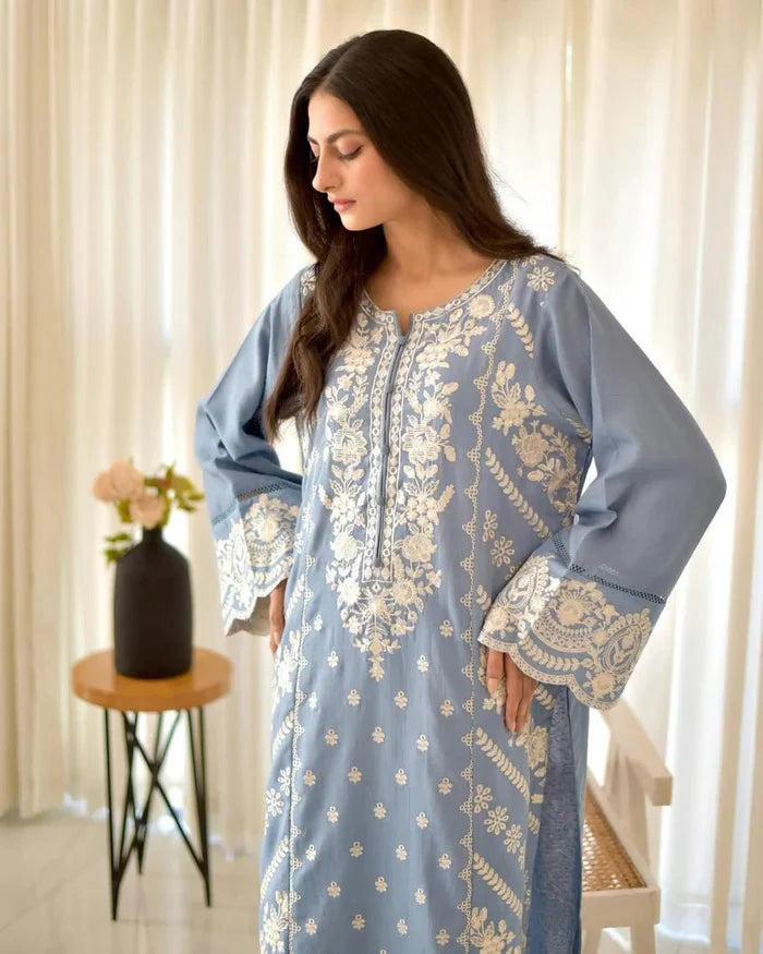 Sanober Embroidered 3-Piece Suit - Stitch Outfit