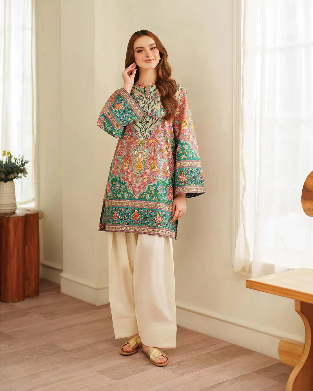 Mishal Cord Set Farshi Shalwar - Stitch Outfit