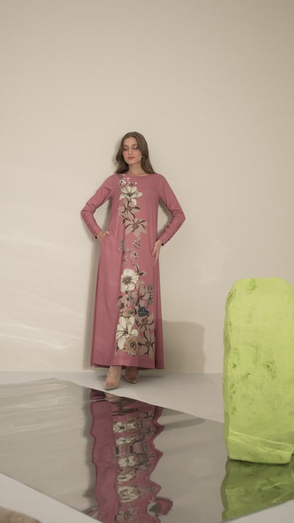 Silk Printed Suit